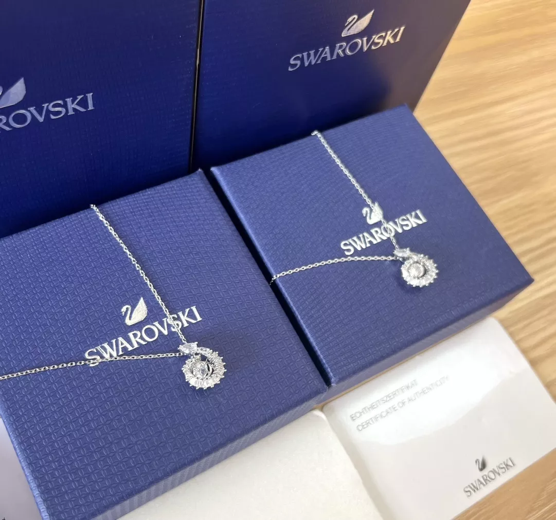 스와로브스키 스네이크 모티브 락골드 체인 네크리스 상세 이미지 7