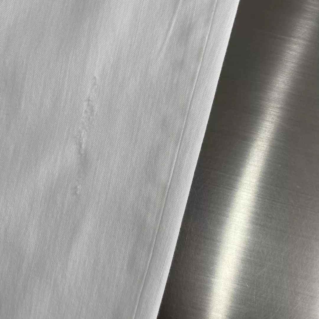 로로피아나 화이트 스트레이트 데님 바지 상세 이미지 6