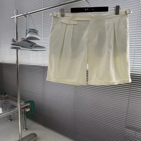 브루넬로쿠치넬리 루즈핏 지퍼 포인트 캐주얼 반바지