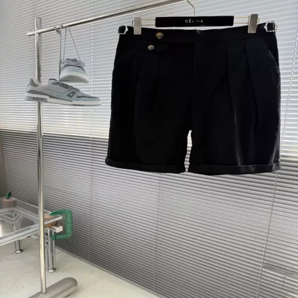 브루넬로쿠치넬리 지퍼 포인트 루즈핏 캐주얼 반바지