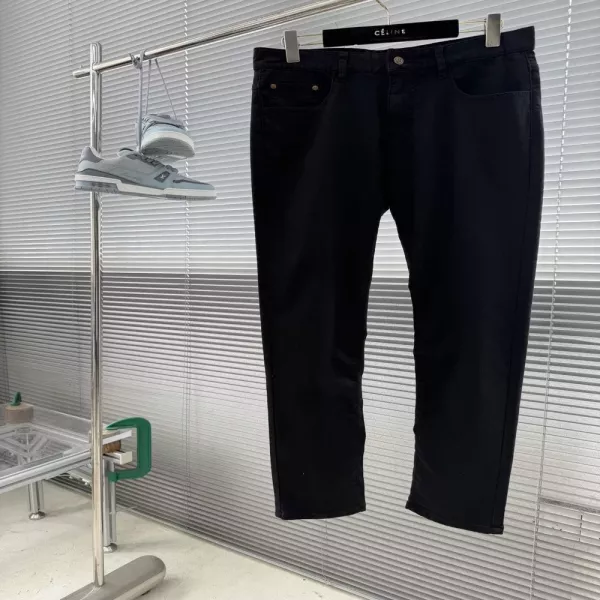 구찌 블랙 워싱 슬림 데님 바지