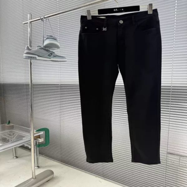 돌체앤가바나 블랙 워싱 슬림 스트레이트 진