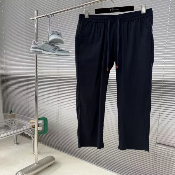 키톤 고급스러운 린넨 혼방 밴딩 팬츠