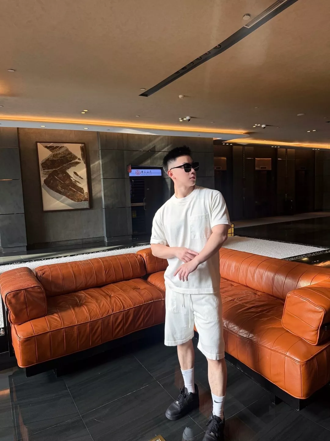 루이비통 드로스트링 니트 코튼 반바지 상세 이미지 25