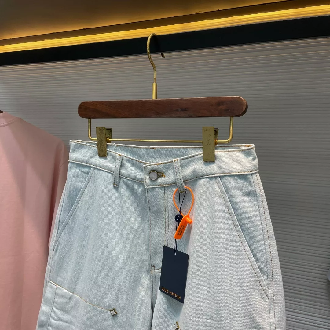 루이비통 워싱 데님 버뮤다 팬츠 상세 이미지 3