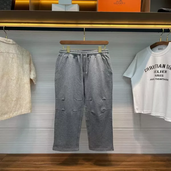 브루넬로쿠치넬리 그레이 코튼 드로스트링 조거 팬츠