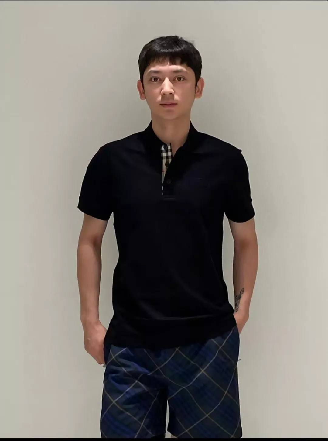 버버리 클래식 블루 체크 반바지 상세 이미지 22