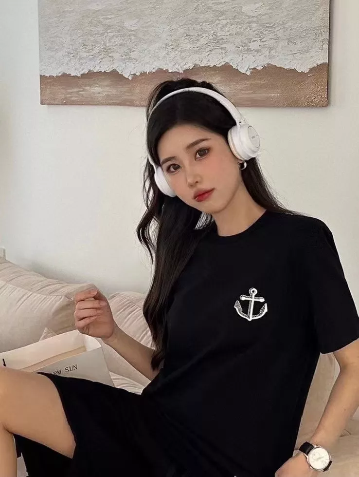 톰브라운 앵커 프린트 코튼 라운드넥 탑 상세 이미지 48