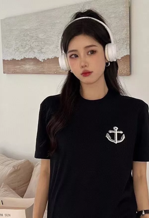 톰브라운 앵커 프린트 코튼 라운드넥 탑 상세 이미지 47
