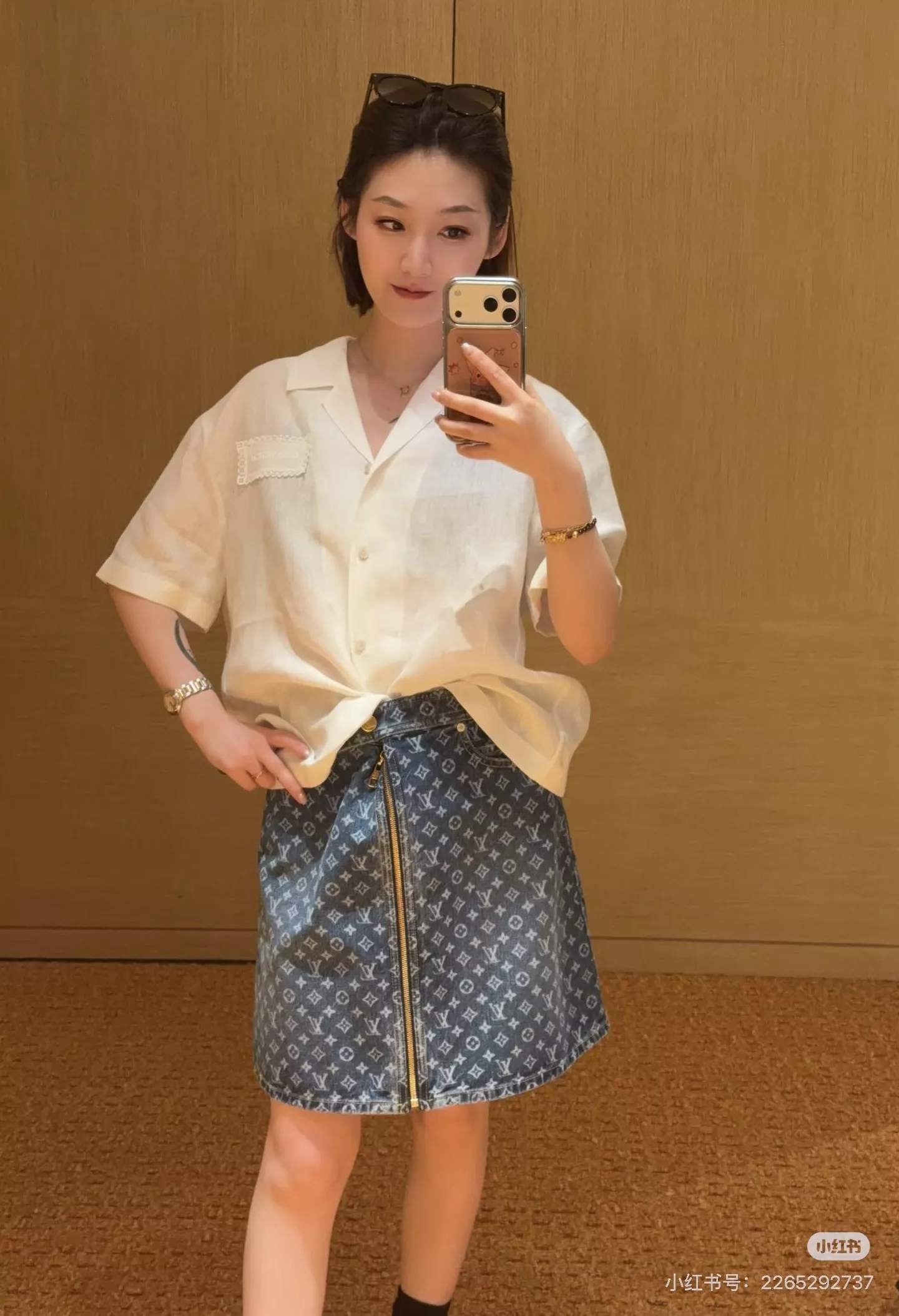 로로피아나 화이트 린넨 쿠바카라 반팔 셔츠 상세 이미지 31