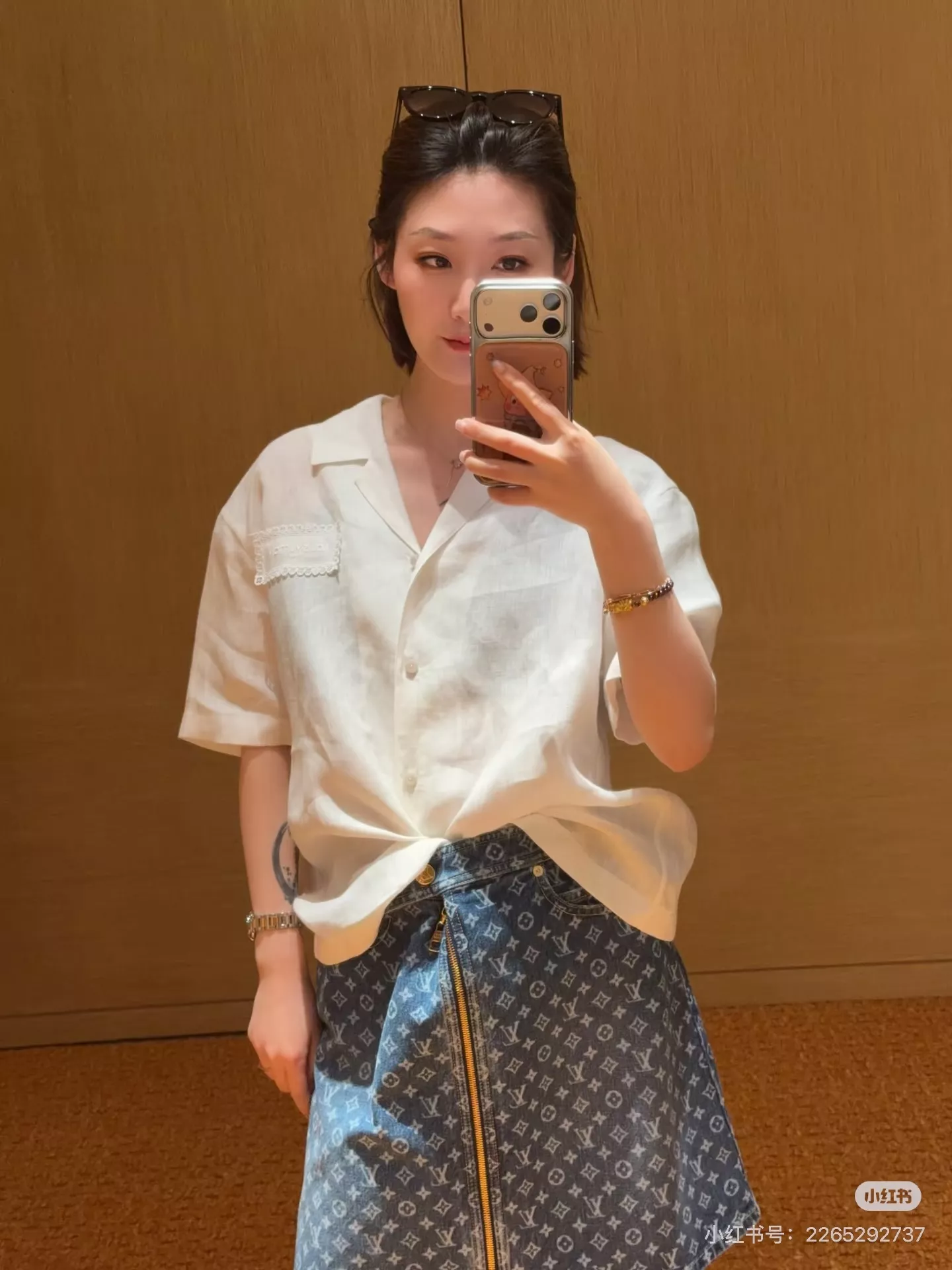 로로피아나 화이트 린넨 쿠바카라 반팔 셔츠 상세 이미지 32