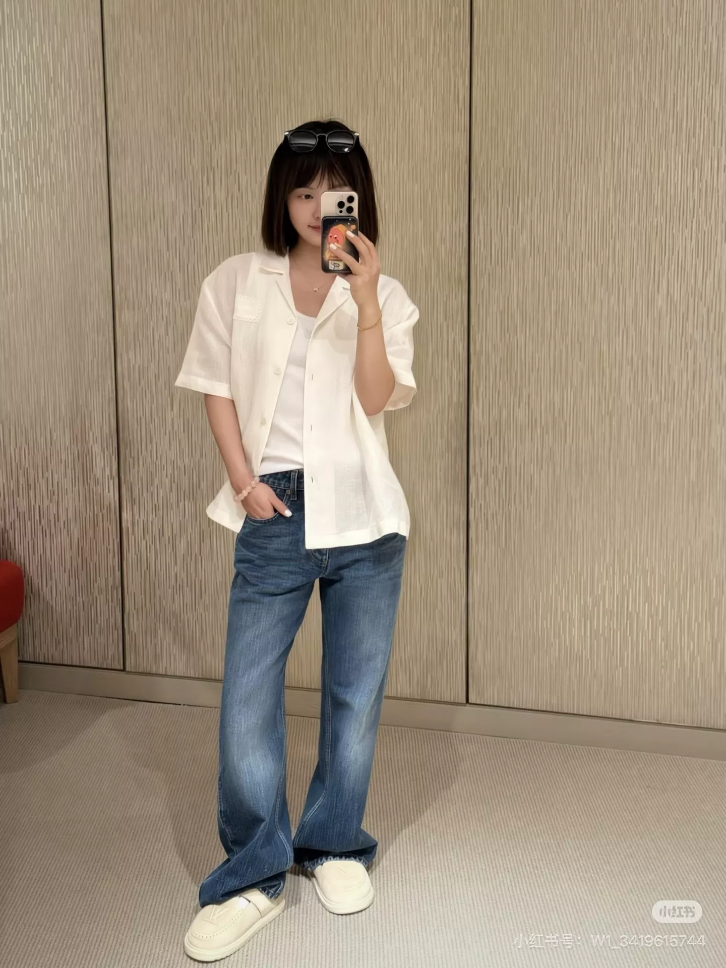 로로피아나 화이트 린넨 쿠바카라 반팔 셔츠 상세 이미지 19