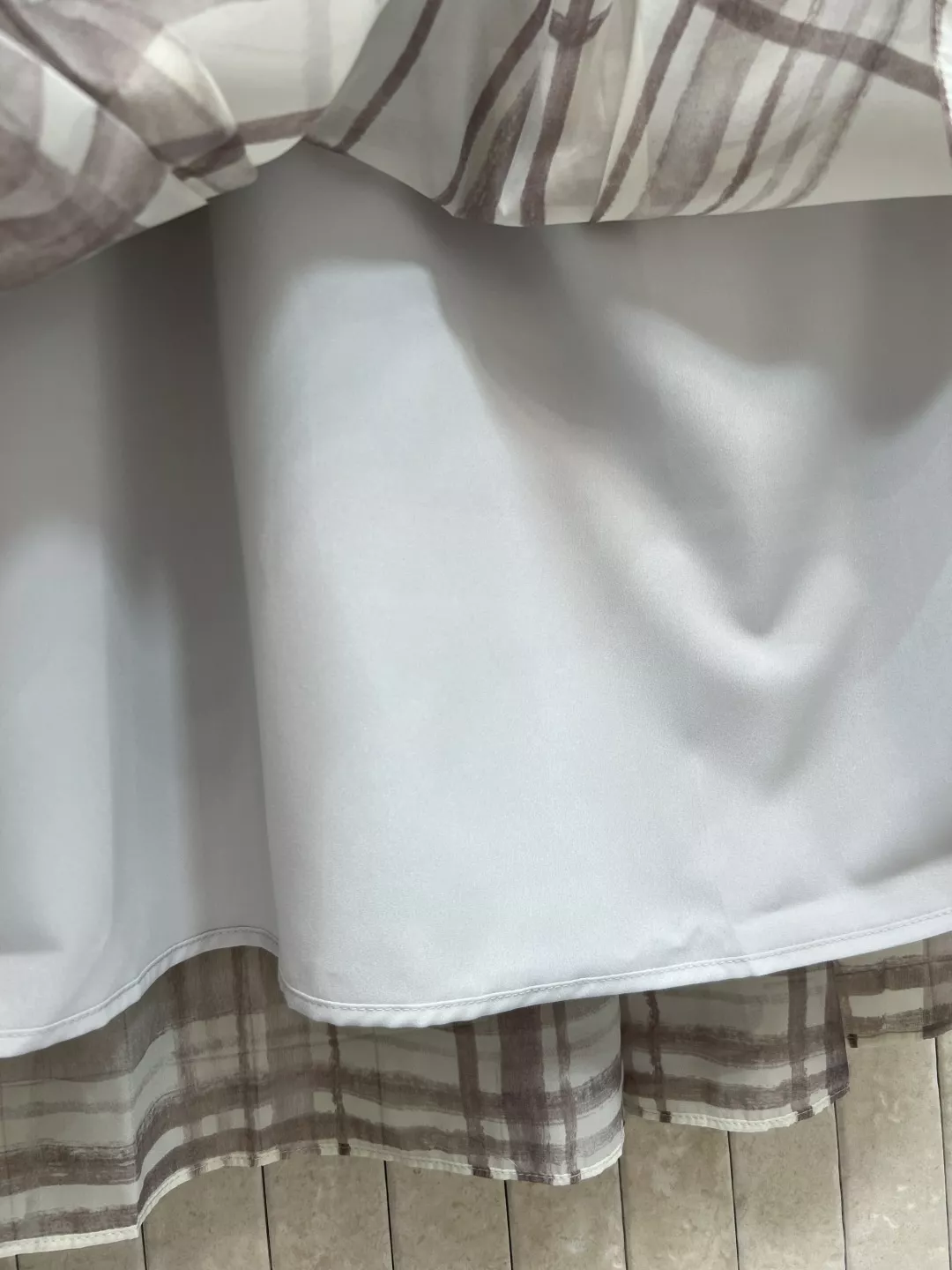 브루넬로쿠치넬리 체크 패턴 하이웨이스트 스커트 상세 이미지 6