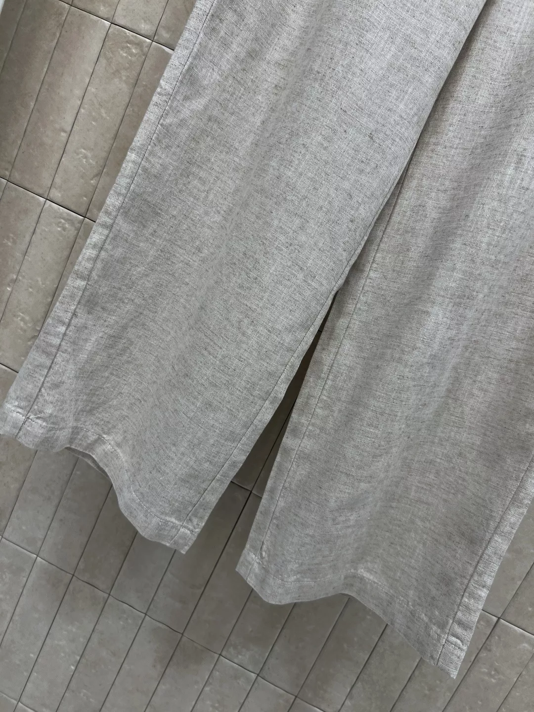 샤넬 린넨 와이드 팬츠 상세 이미지 5