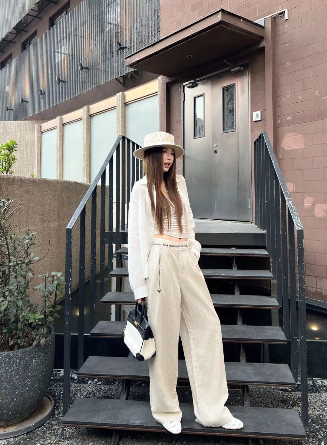 샤넬 린넨 와이드 팬츠 상세 이미지 19