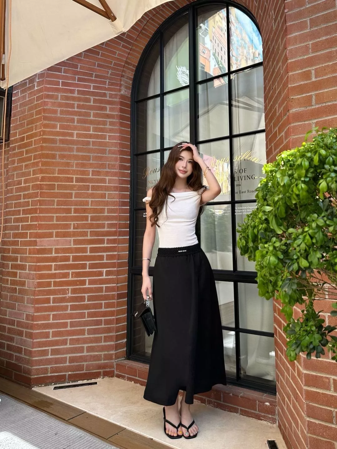 미우미우 배색 허리단 포인트 스커트 상세 이미지 20