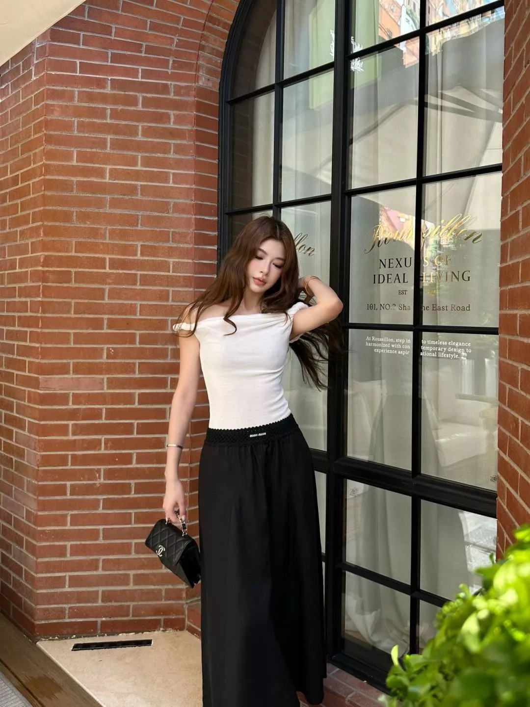 미우미우 배색 허리단 포인트 스커트 상세 이미지 23