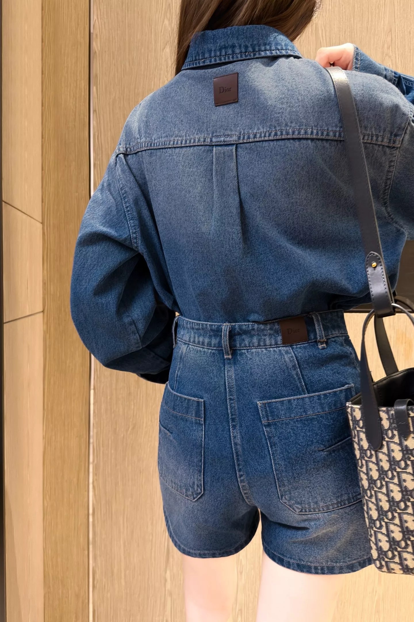 디올 워시드 코튼 카라 데님 남방 상세 이미지 37