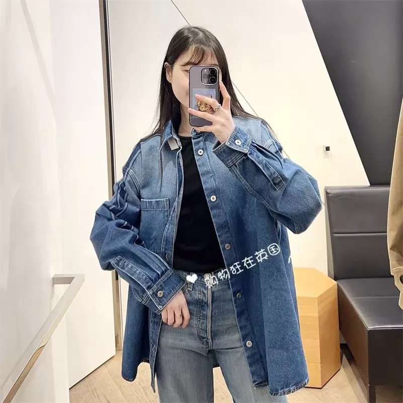 디올 워시드 코튼 카라 데님 남방 상세 이미지 15