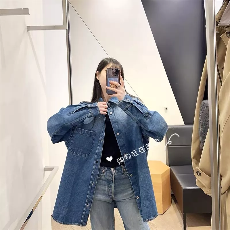 디올 워시드 코튼 카라 데님 남방 상세 이미지 17