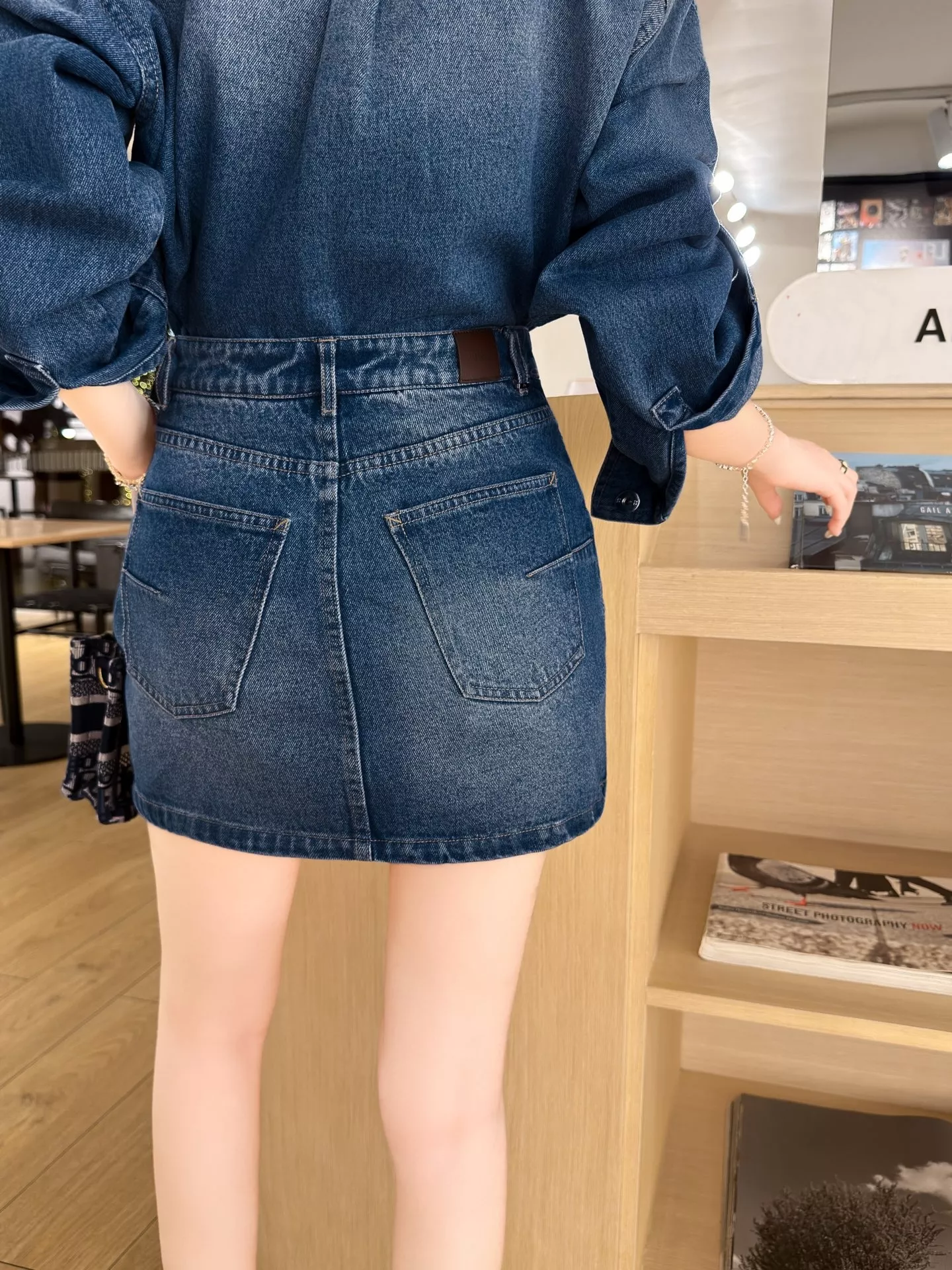 디올 워시드 코튼 카라 데님 남방 상세 이미지 33