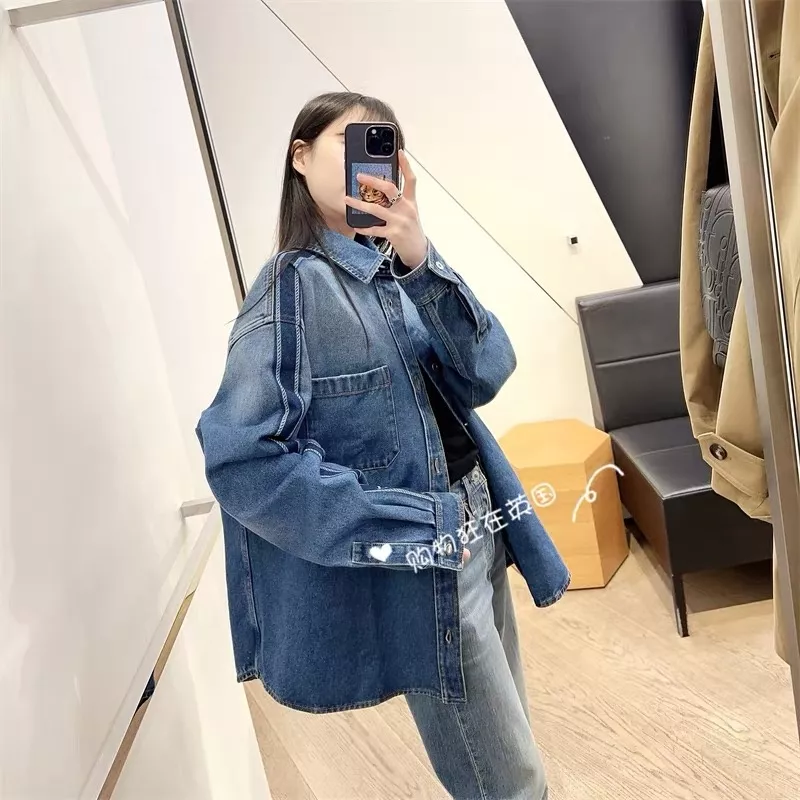 디올 워시드 코튼 카라 데님 남방 상세 이미지 18