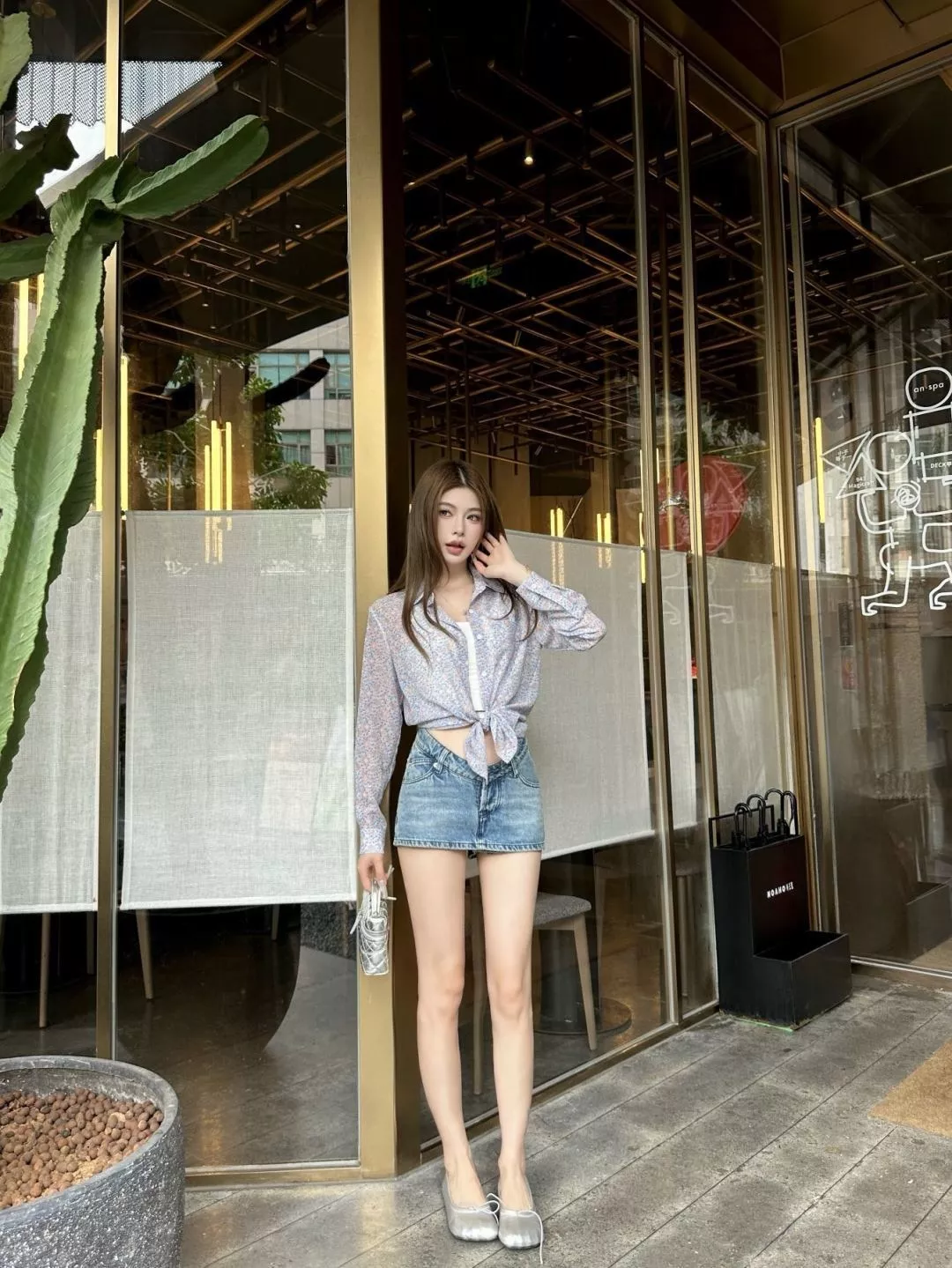 루이비통 모노그램 패턴 루즈핏 카라 셔츠 상세 이미지 13