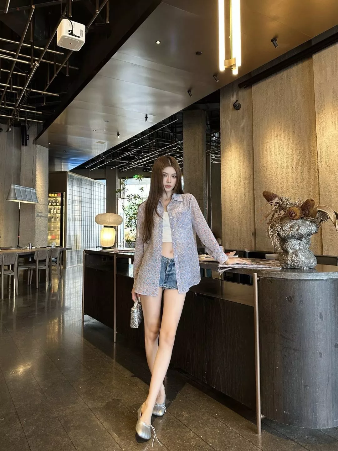 루이비통 모노그램 패턴 루즈핏 카라 셔츠 상세 이미지 16