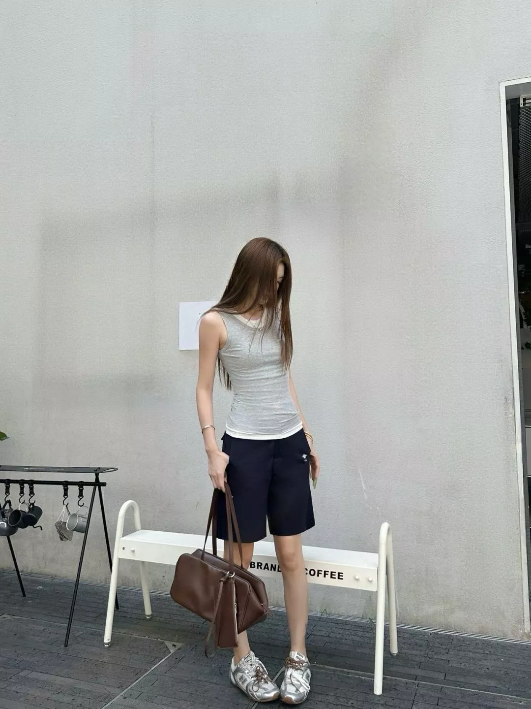 디올 하이웨이스트 코튼 블렌드 버뮤다 팬츠 상세 이미지 29
