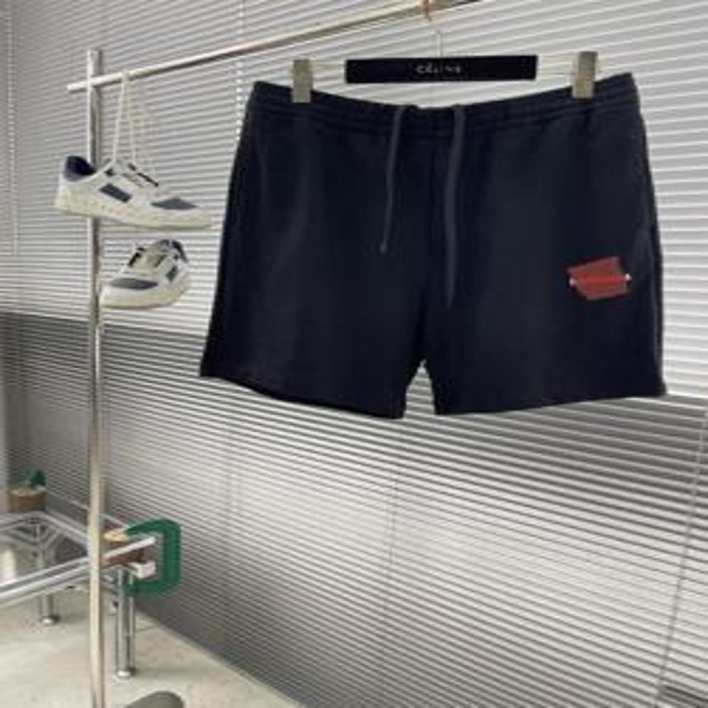 발렌시아가 25SS 레드 테이프 레터링 코튼 쇼츠 (2컬러)
