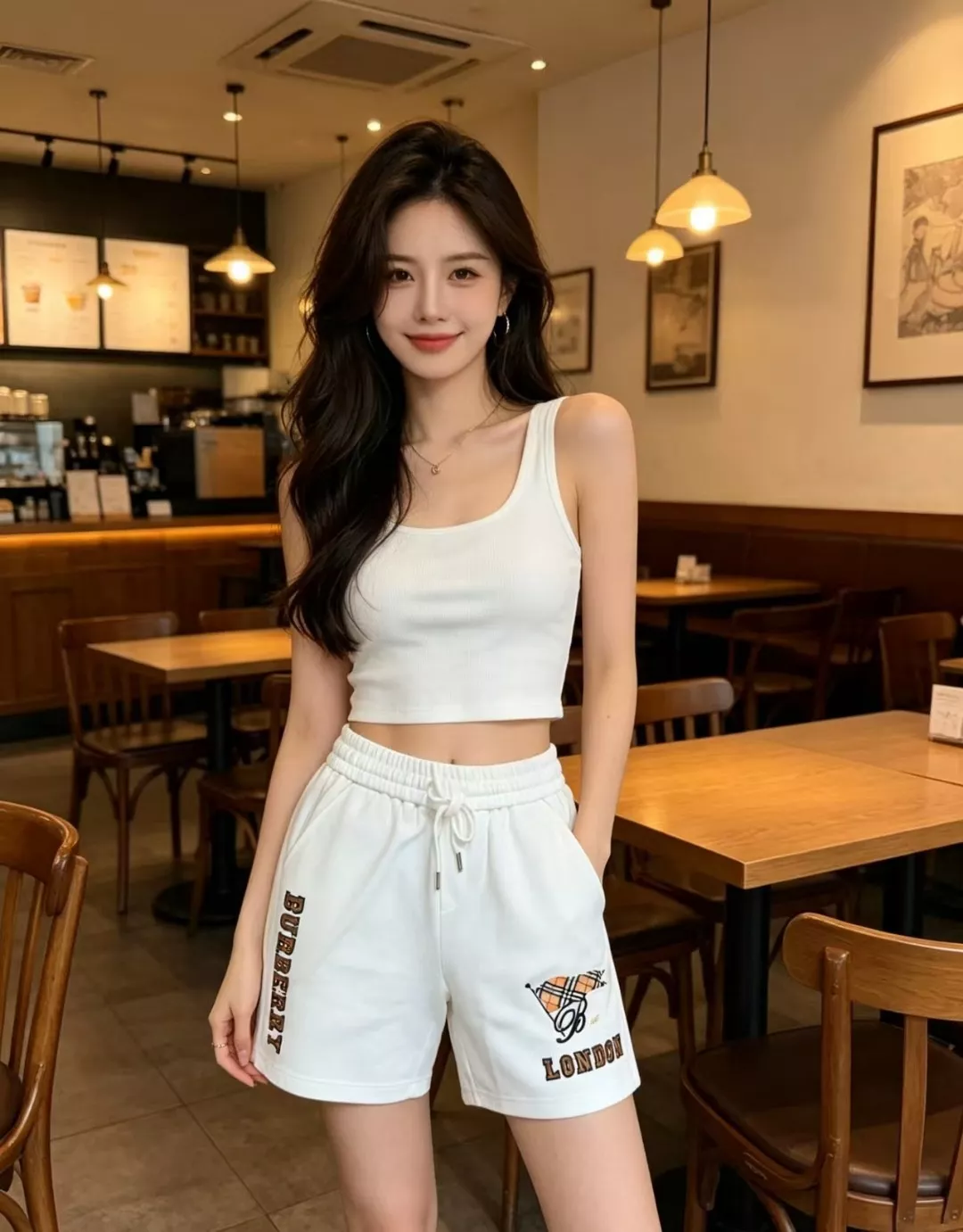 버버리 체크 플래그 타월 자수 로고 반바지 상세 이미지 14