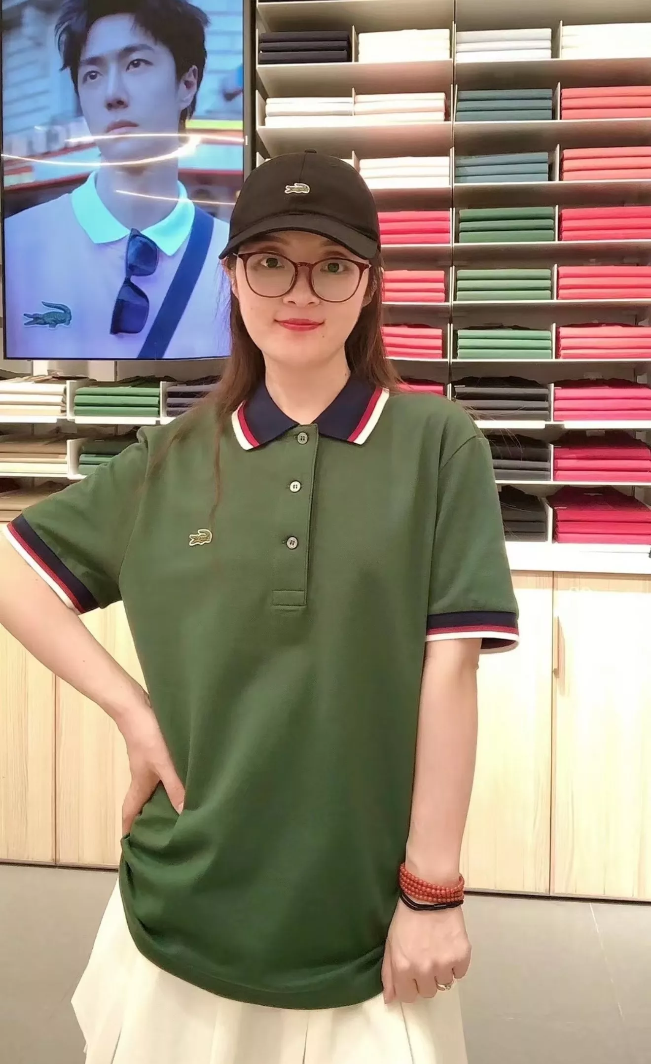 라코스테 배색 카라 포인트 폴로 반소매 상의 상세 이미지 15