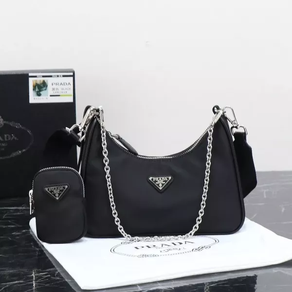프라다 나일론 호보 핸드백