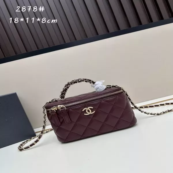 샤넬 풀다이아 핸들 박스 체인백