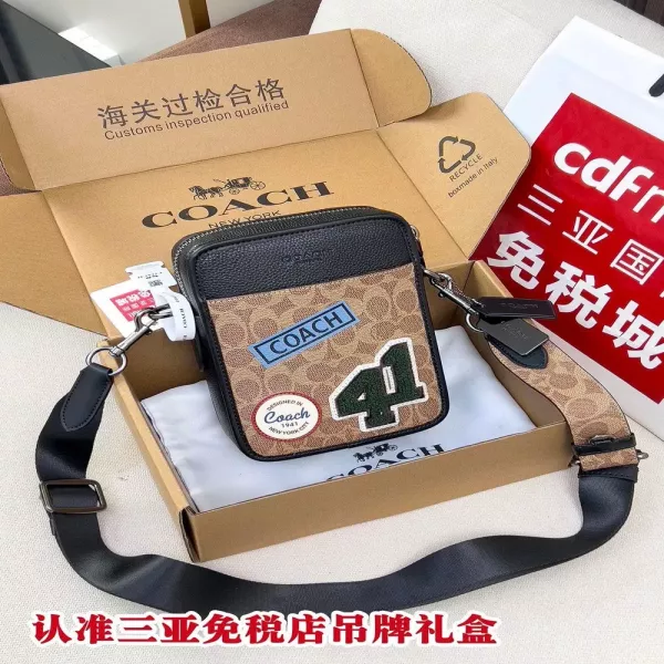 코치 시그니처 패턴 미니 숄더백