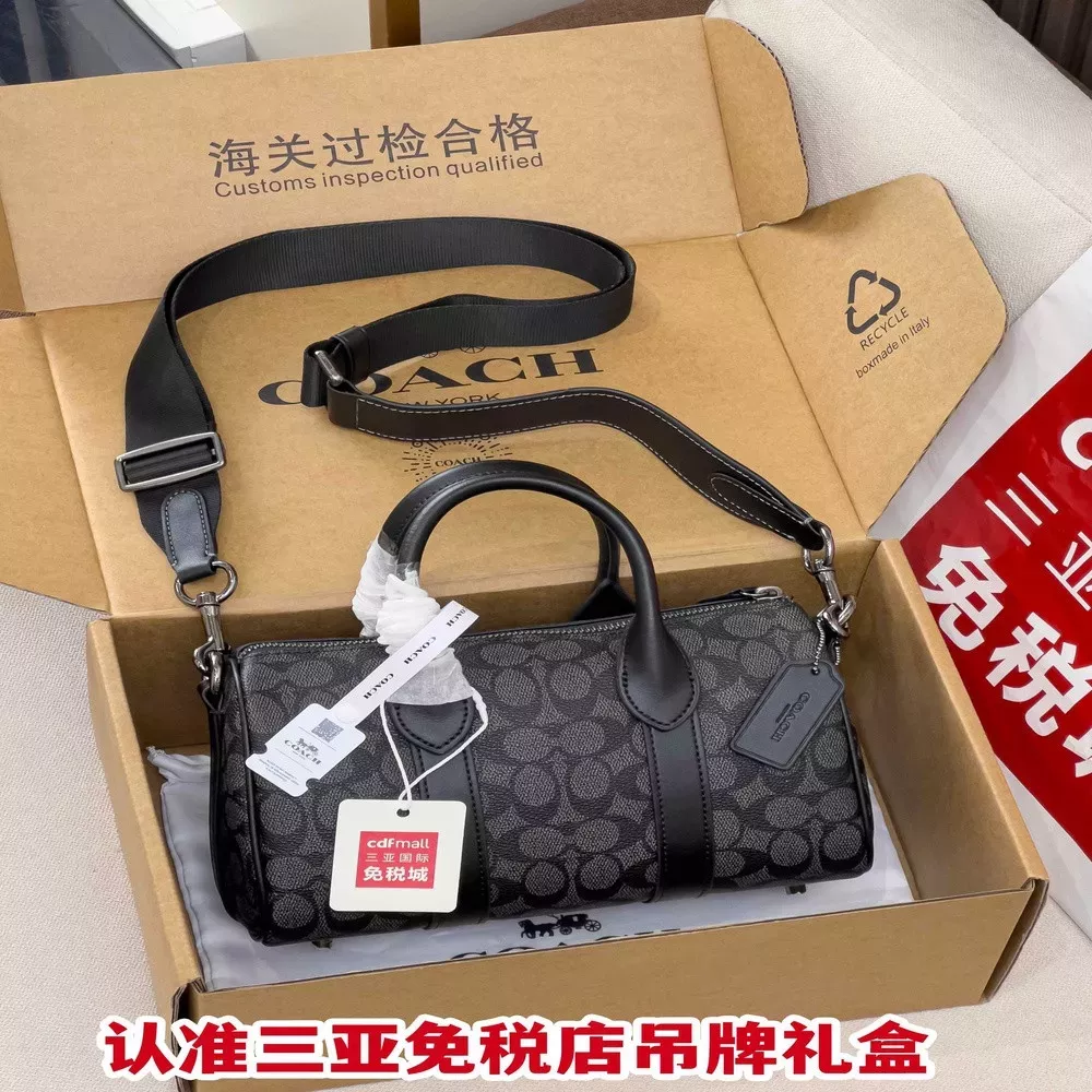 코치 컴퍼스 스몰 남녀공용 핸드백