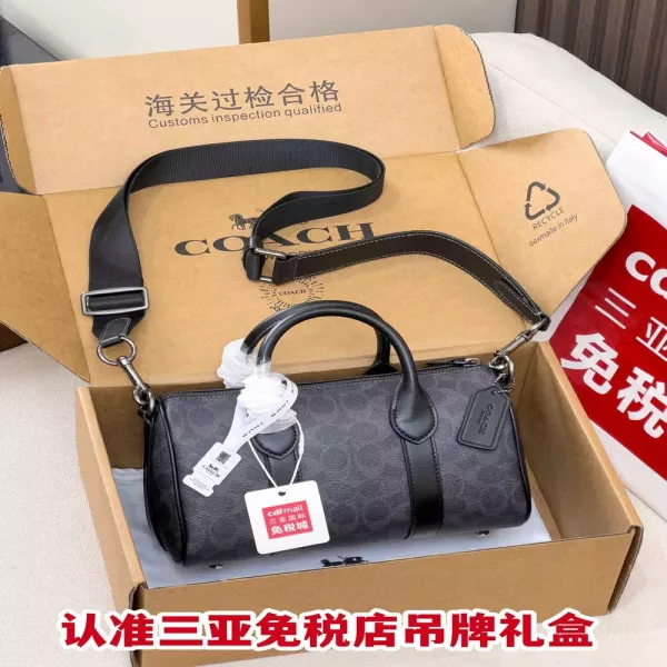 코치 콤파스 스몰 시그니처 보스턴 가방