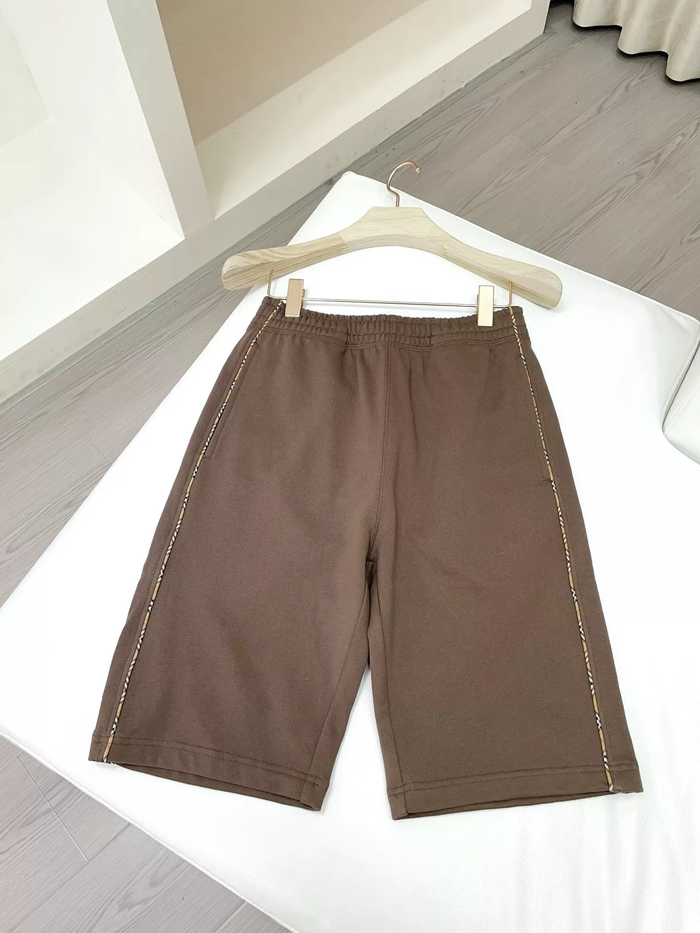 버버리 체크 포인트 코튼 반바지 상세 이미지 20