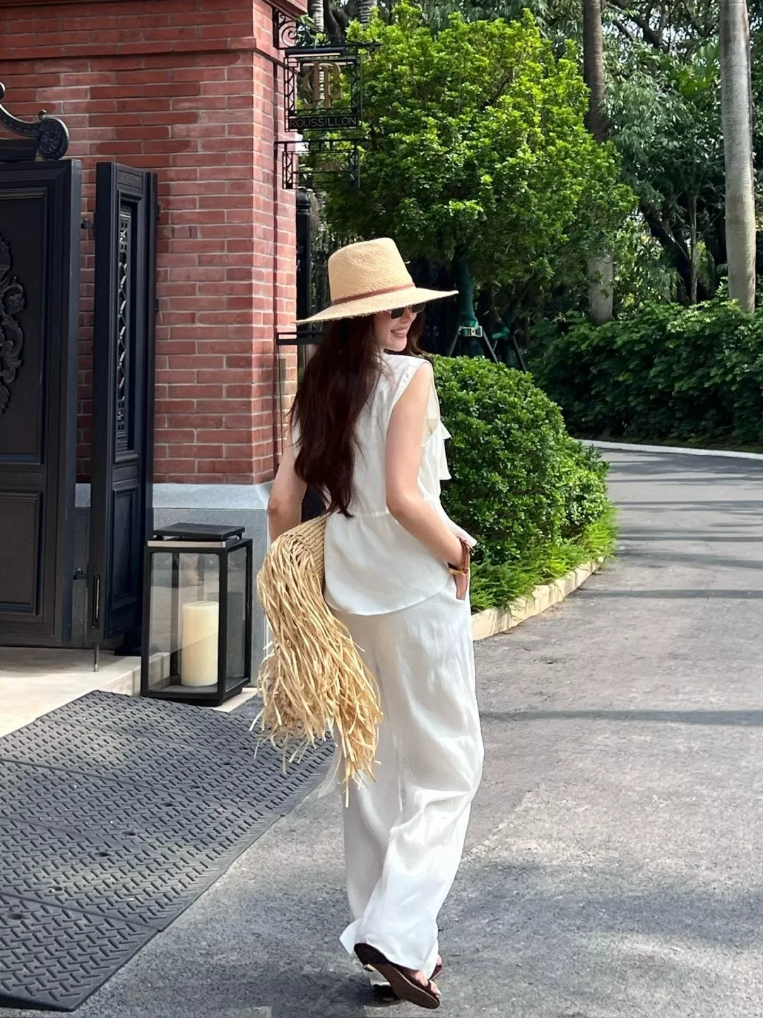 로로피아나 린넨 혼방 스트링 유틸리티 베스트 상세 이미지 18