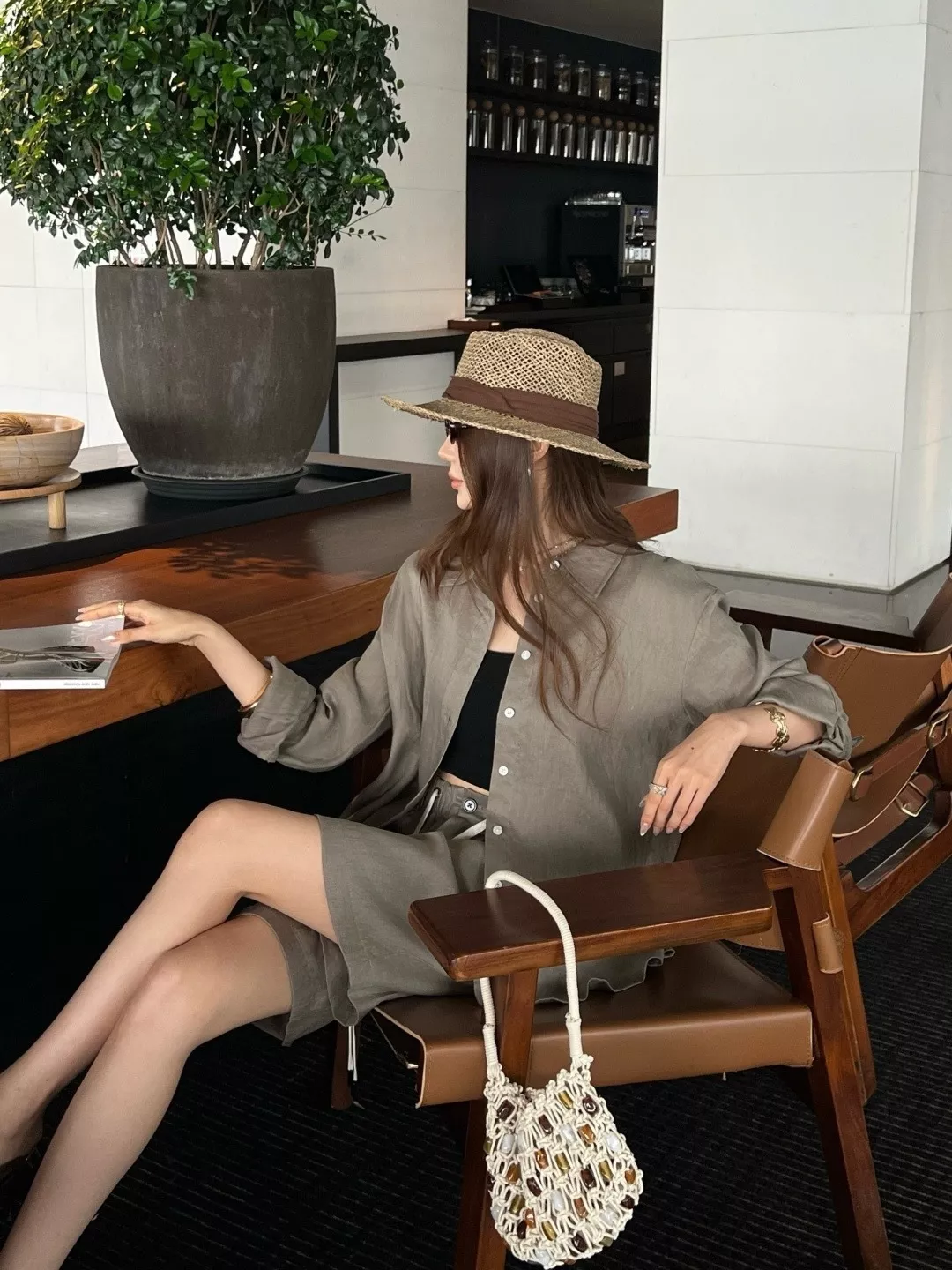 브루넬로쿠치넬리 린넨 혼방 셔츠와 숏팬츠 세트 상세 이미지 10