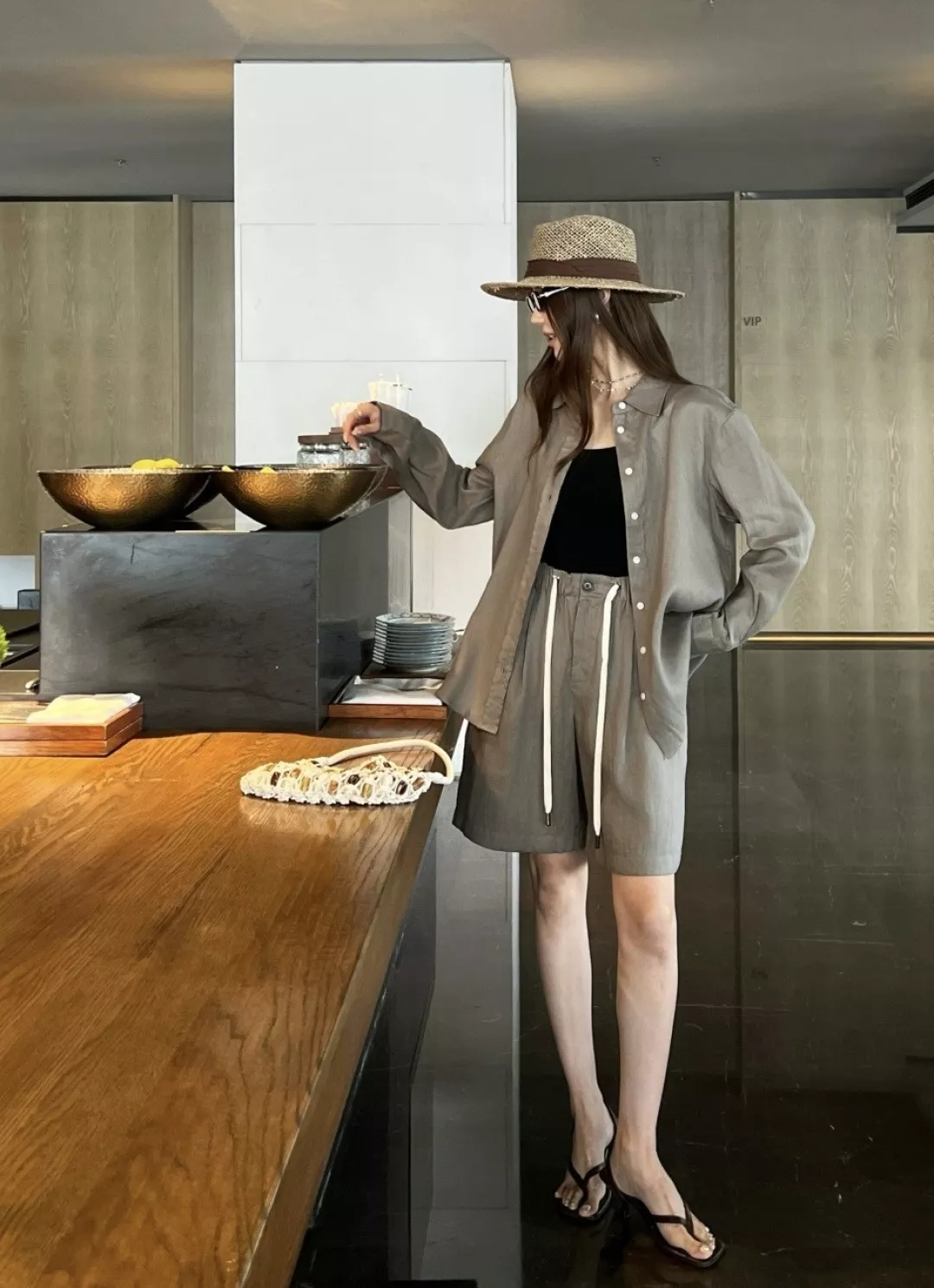브루넬로쿠치넬리 린넨 혼방 셔츠와 숏팬츠 세트 상세 이미지 19