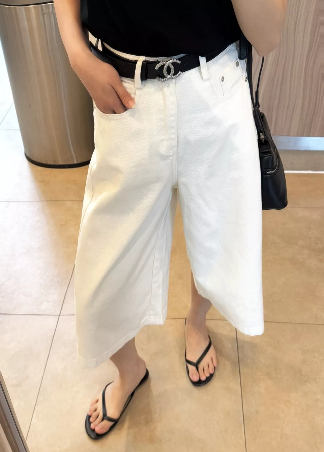샤넬 클래식 하이웨이스트 와이드 팬츠 상세 이미지 11