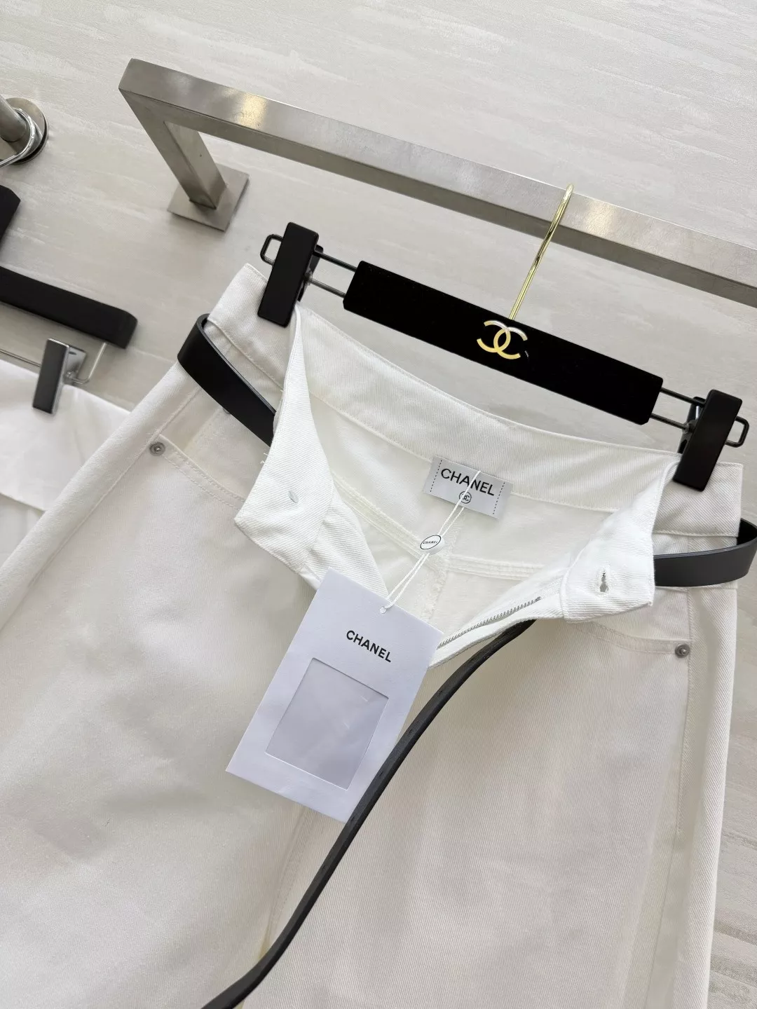 샤넬 클래식 하이웨이스트 와이드 팬츠 상세 이미지 6