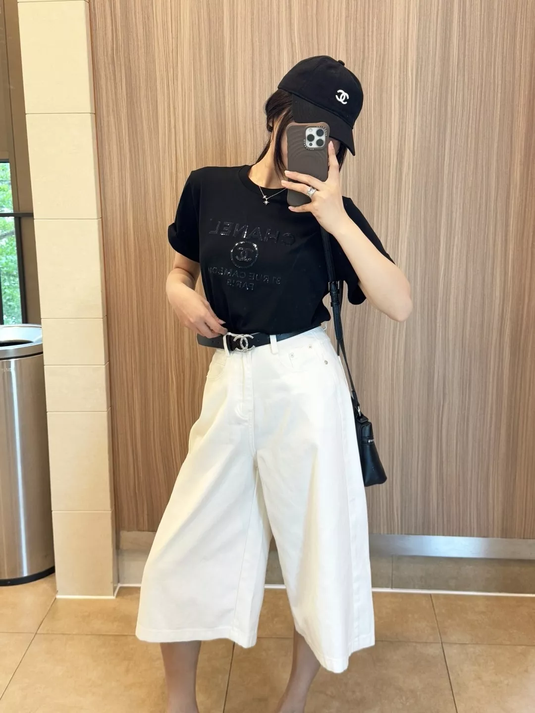 샤넬 클래식 하이웨이스트 와이드 팬츠 상세 이미지 10
