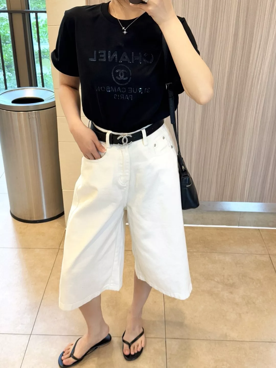 샤넬 클래식 하이웨이스트 와이드 팬츠 상세 이미지 17