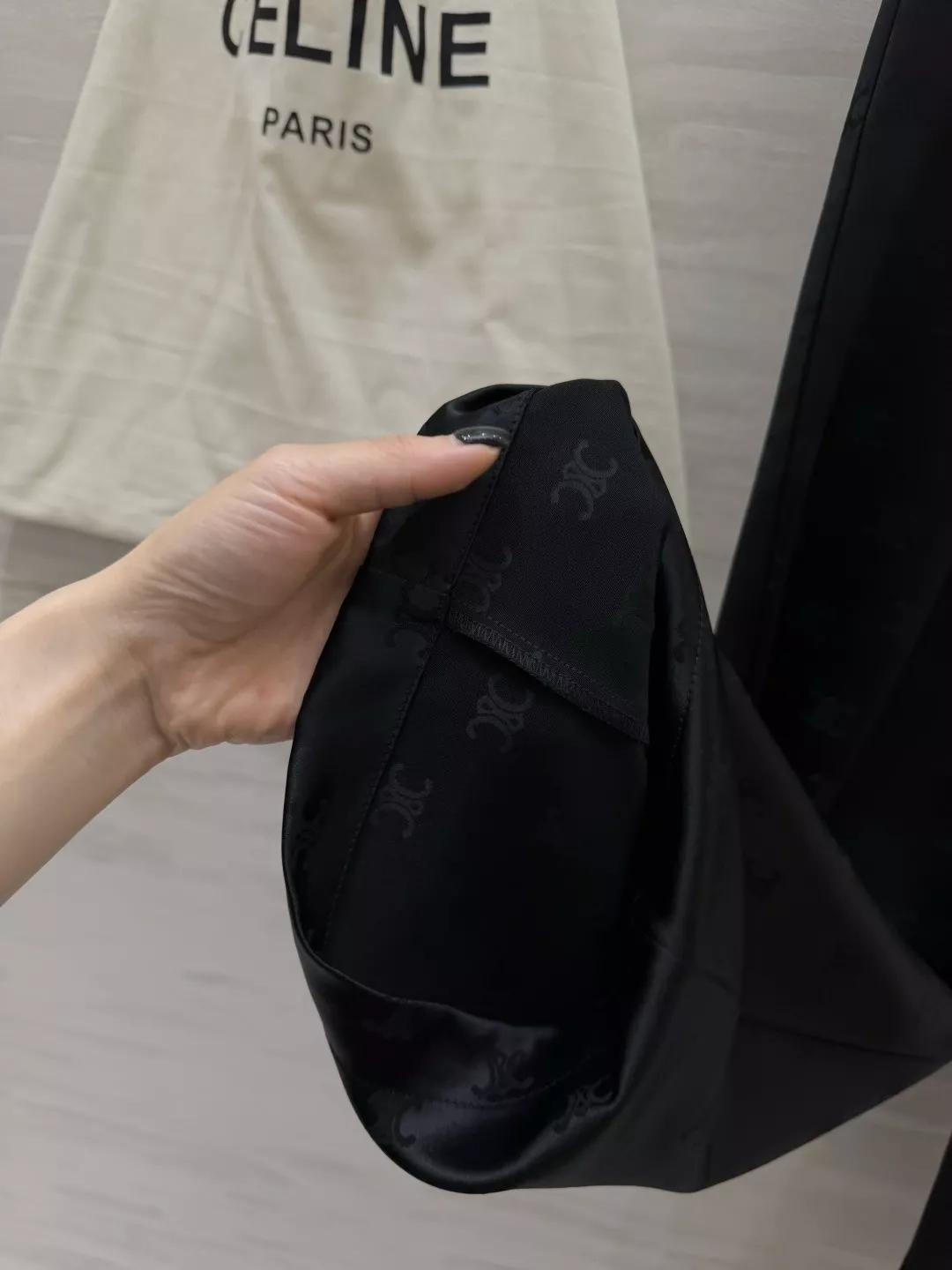 셀린느 자카드 아세테이트 와이드 팬츠 상세 이미지 8