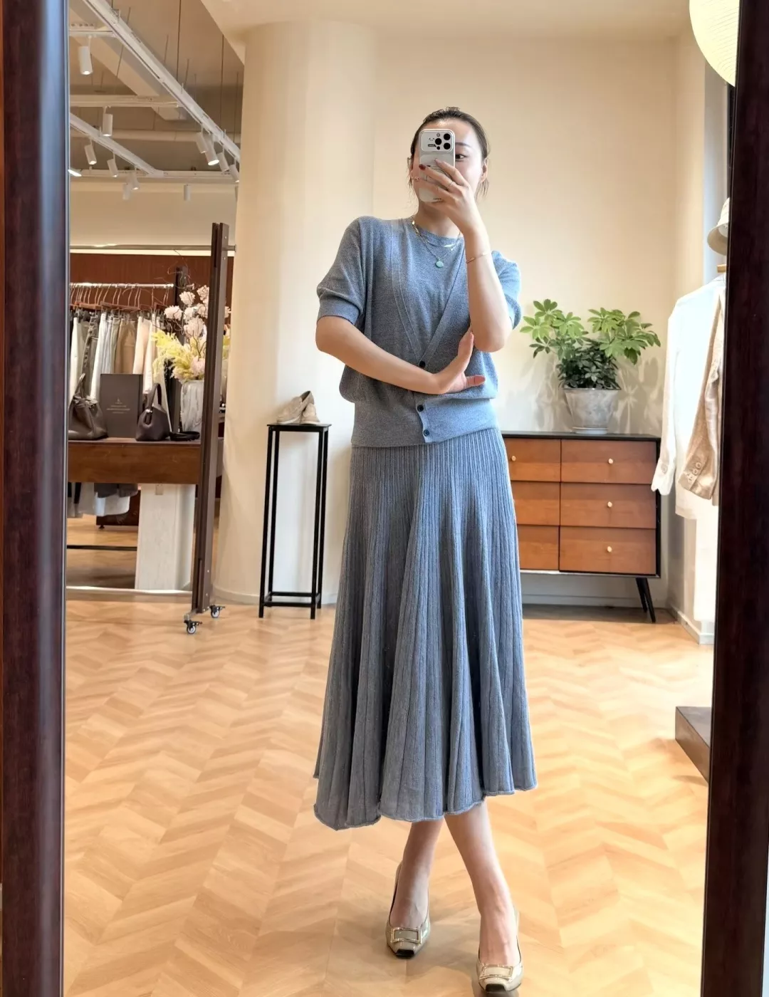 로로피아나 썸머 울 니트 반팔 가디건 상세 이미지 18