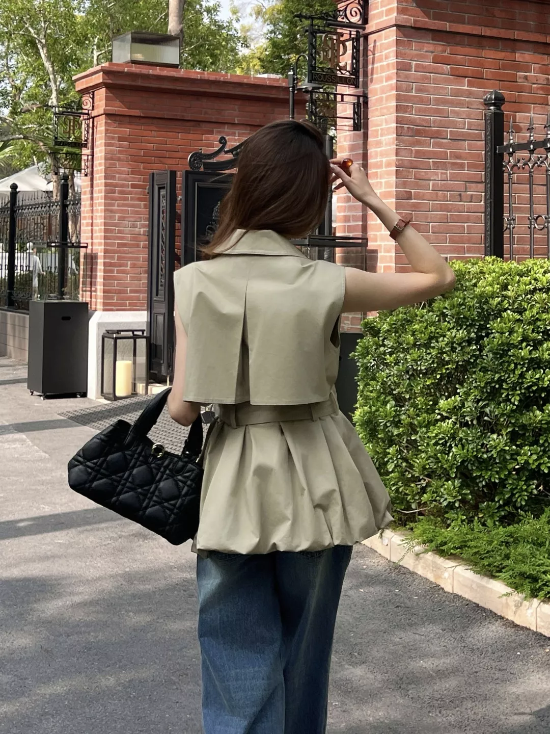 디올 카키 컬러 허리 벨트 베스트 상세 이미지 18