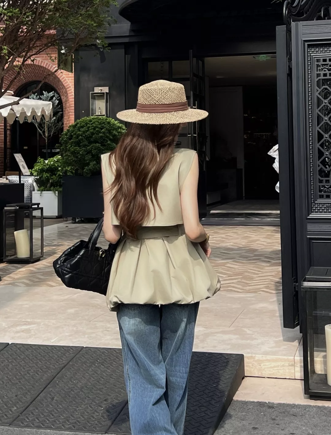 디올 카키 컬러 허리 벨트 베스트 상세 이미지 14