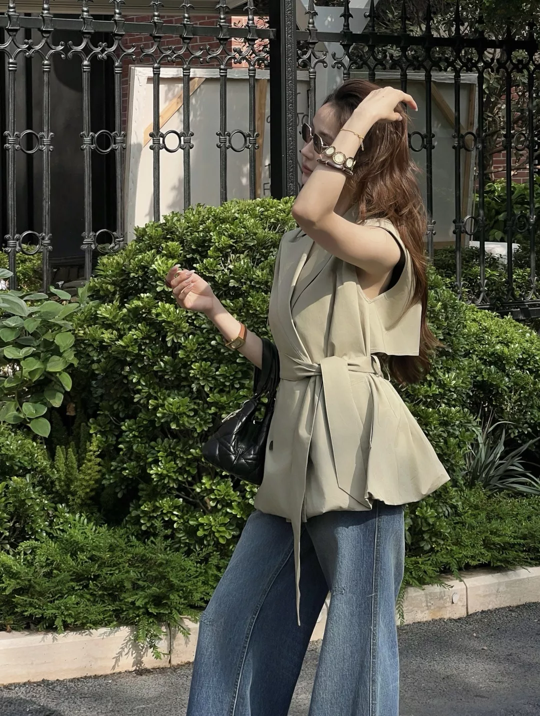디올 카키 컬러 허리 벨트 베스트 상세 이미지 16